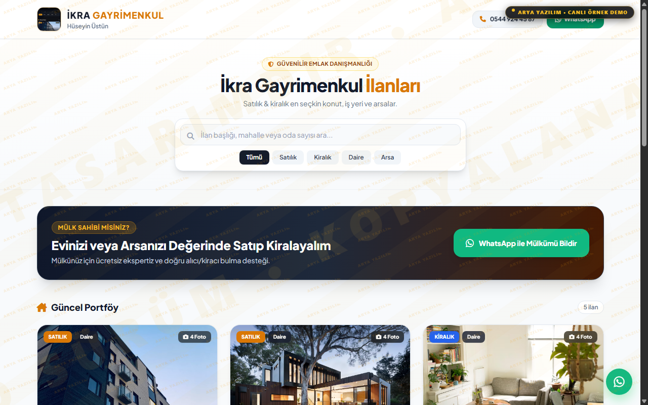İkra Gayrimenkul Vitrini